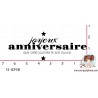 TAMPON (petit) JOYEUX ANNIVERSAIRE par Binka
