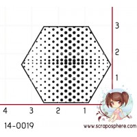 TAMPON HEXAGONE A POIS par Lily Fairy