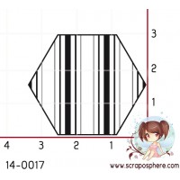 TAMPON HEXAGONE RAYURE par Lily Fairy