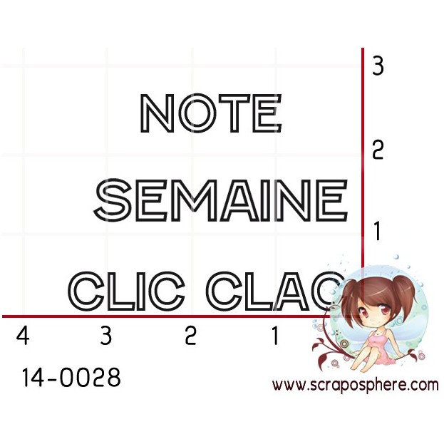 TAMPON CLIC CLAC SEMAINE NOTE par Soph10