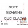 TAMPON CLIC CLAC SEMAINE NOTE par Soph10