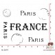 TAMPON CACHET PARIS France (grand) par Lily Fairy