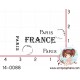 TAMPON CACHET PARIS France (petit) par Lily Fairy
