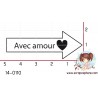 TAMPON FLECHE AVEC AMOUR par Choupyne