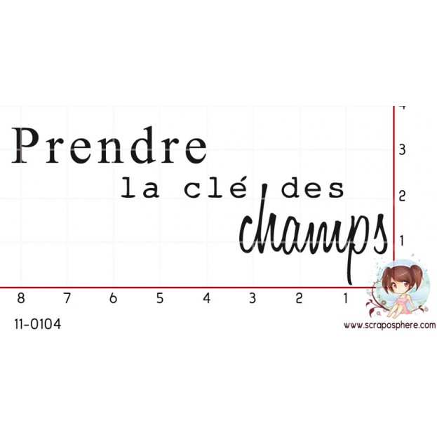TAMPON PRENDRE LA CLE DES CHAMPS par Mauxane