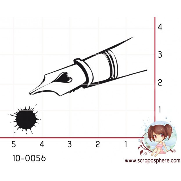 TAMPON STYLO PLUME TACHE D ENCRE par Lily Fairy