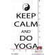 TAMPON KEEP CALM AND DO YOGA par Lily Fairy