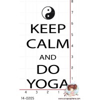 TAMPON KEEP CALM AND DO YOGA par Lily Fairy