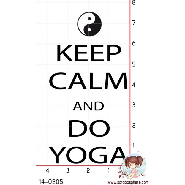 TAMPON KEEP CALM AND DO YOGA par Lily Fairy