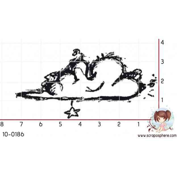 TAMPON NUAGE ETOILE par Binka