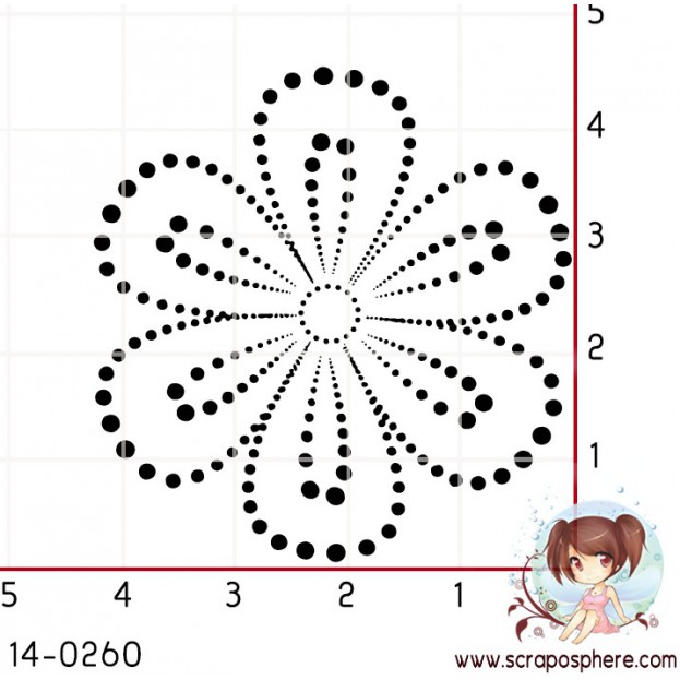 TAMPON FLEUR A POIS (grande) par Lily Fairy