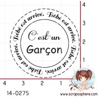 TAMPON CERCLE C EST UN GARCON par Lily Fairy