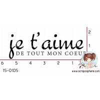 TAMPON JE T AIME DE TOUT MON COEUR par Mauxane