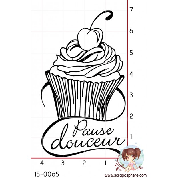 TAMPON CUPCAKE PAUSE DOUCEUR par Scroixpe Suzette