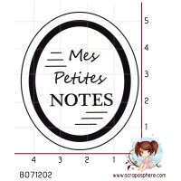 TAMPON PETITES NOTES OVALE