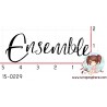 TAMPON ENSEMBLE CALLIGRAPHIE par Lily Fairy