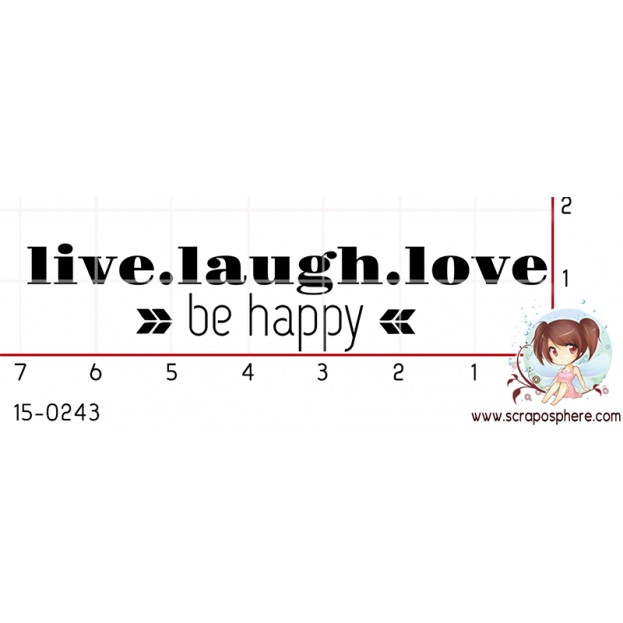 TAMPON LIVE LAUGH LOVE par Binka