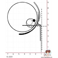 TAMPON GEOMETRIQUE CERCLE POINTILLES par Tiphanie