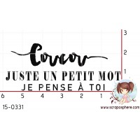 TAMPON COUCOU JE PENSE A TOI par Binka