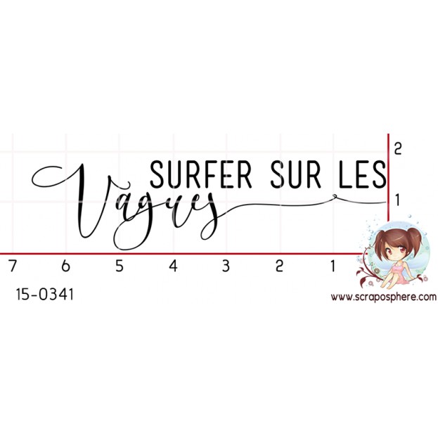 TAMPON SURFER SUR LES VAGUES par Lily Fairy