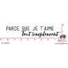TAMPON PARCE QUE JE T AIME par Lily Fairy