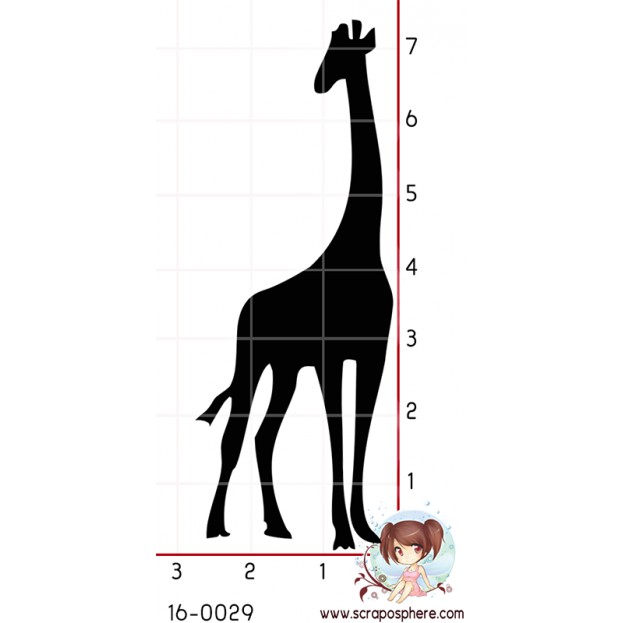 TAMPON GIRAFE SILHOUETTE