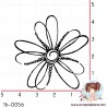TAMPON FLEUR PERLEE (moyenne) par Scroixpe Suzette