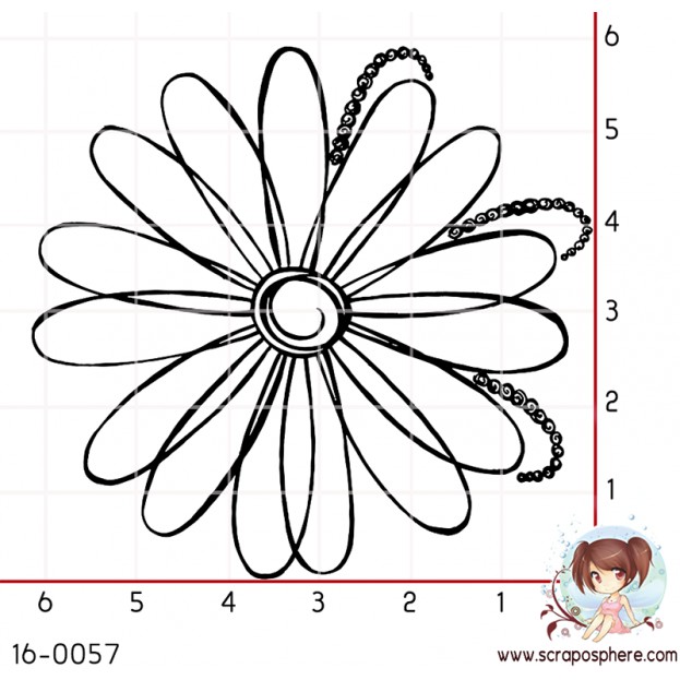 TAMPON FLEUR PERLEE (grande) par Scroixpe Suzette