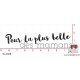 TAMPON POUR LA PLUS BELLE DES MAMANS par Lily Fairy