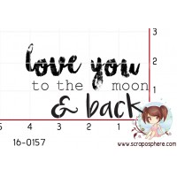 TAMPON LOVE YOU TO THE MOON par Créarel