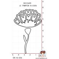 DIE DECOUPE TAMPON FLEUR ET TIGE 16-0251