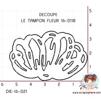 DIE SCRAPOSPHERE FLEUR (découpe le tampon 16-0118)