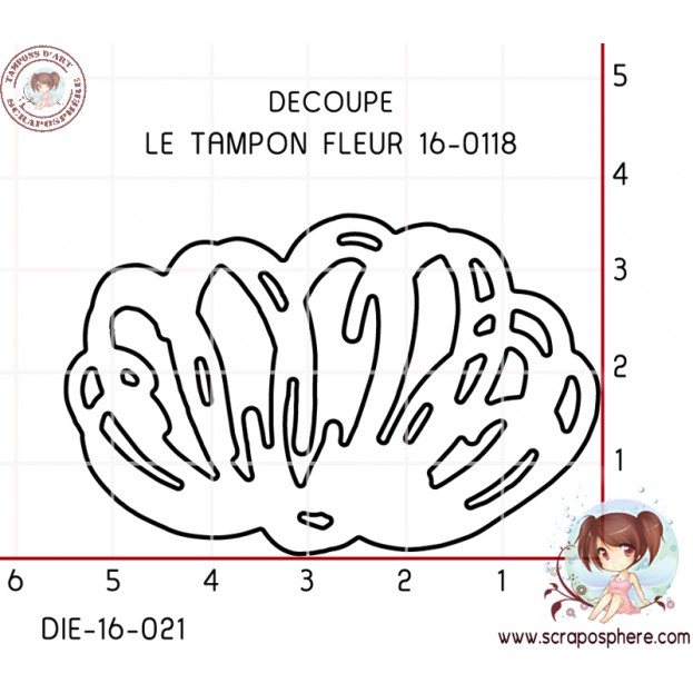 DIE DECOUPE TAMPON FLEUR 16-0118