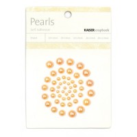 50 DEMI PERLES ADHESIVES COOPER - KAISERCRAFT - COULEUR MANGUE