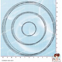 3 TAMPONS TRANSPARENTS CERCLES