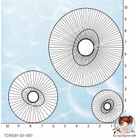 3 TAMPONS TRANSPARENTS CERCLES OEIL par l'Atelier de Caroline