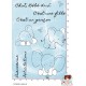 10 TAMPONS TRANSPARENTS ELEPHANT PLANCHE NAISSANCE par JyGram {attributes}