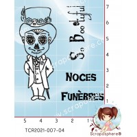 3 TAMPONS TRANSPARENTS DANDY NOCES FUNEBRES par PapaScrap {attributes}