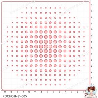 POCHOIR SCRAPOSPHERE - FOND CERCLES ILLUSION par l'Atelier de Caroline