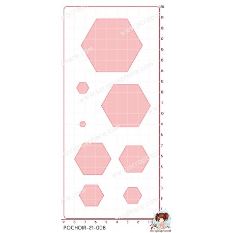 POCHOIR SCRAPOSPHERE - FOND RECTANGLES par Lily Fairy