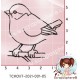 TAMPON CAOUTCHOUC OISEAU par PapaScrap {attributes}