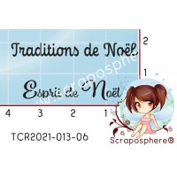 2 TAMPONS TRADITIONS DE NOEL - ESPRIT DE NOEL par L'Atelier de Caroline