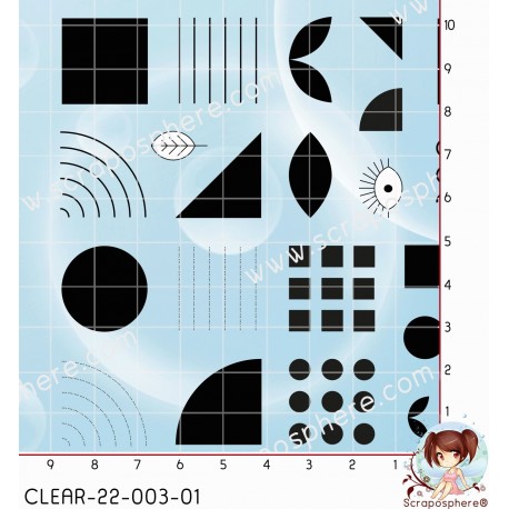 21 TAMPONS FONDS GEOMETRIQUES par l'Atelier de Caroline {attributes}