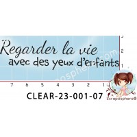 TAMPON REGARDER LA VIE AVEC DES YEUX D'ENFANTS par l'Atelier de Caroline