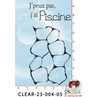 2 TAMPONS J'PEUX PAS, J'AI PISCINE par l'Atelier de Caroline {attributes}