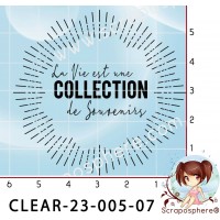 TAMPON LA VIE EST UNE COLLECTION DE SOUVENIRS par l'Atelier de Caroline {attributes}