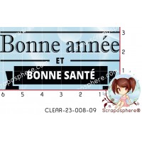 1 TAMPON BONNE ANNEE ET BONNE SANTE par l'Atelier de Caroline