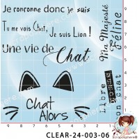 7 TAMPONS EXPRESSIONS CHAT par l'Atelier de Caroline