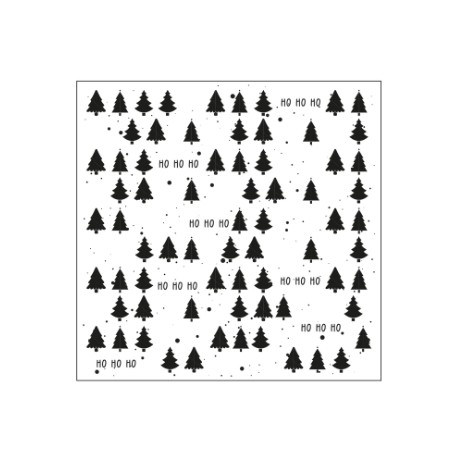 PLAQUE D'EMBOSSAGE SAPIN HOHOHO