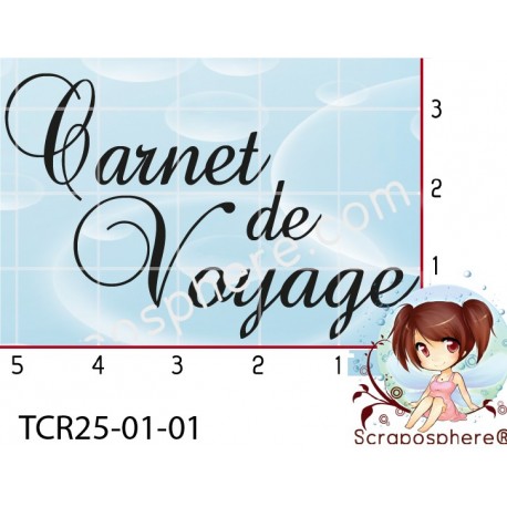 TAMPON CARNET DE VOYAGE par l'Atelier de Caroline {attributes}